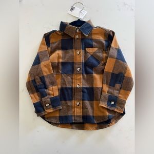 NWT H&M Toddler boys flannel plaid shirt